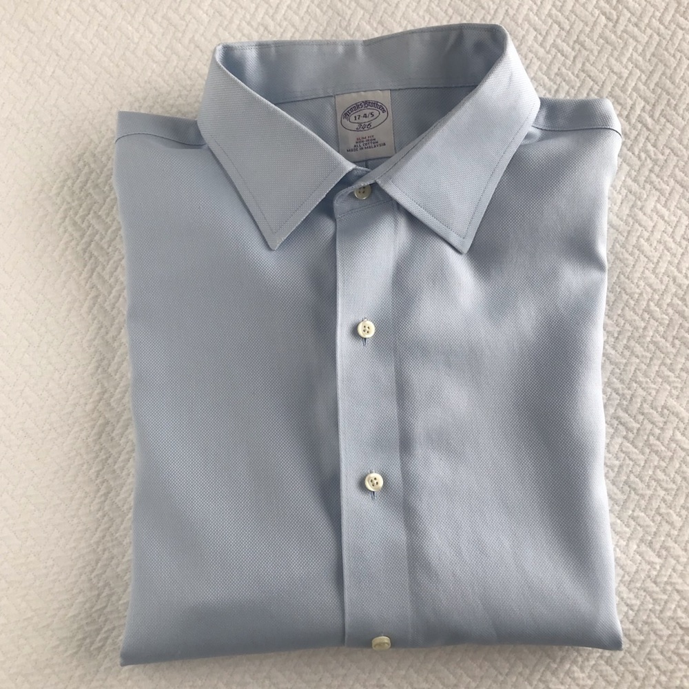 Brooks brothers slim fit non iron dress shirt 17